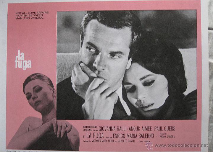 Cinema: La fuga lobby card original Estados Unidos Enrico Maria Salerno Paolo Spinola