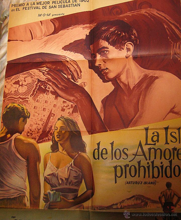 Cinema: La isla de los amores prohibidos cartel original Argentina 1962 Premio Festival cine San Sebasti&aacute;n