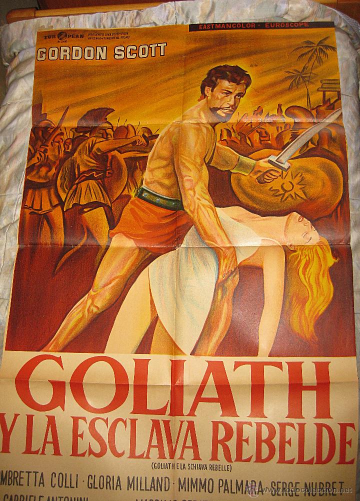 Cinema: Goliath y la esclava rebelde cartel original Argentina Gordon Scott