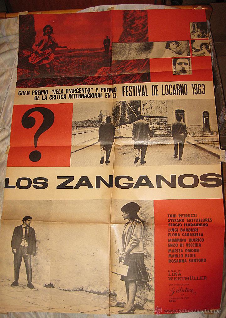 Cinema: Los z&aacute;nganos cartel original Argentina Lina Wertm&uacute;eller Locarno 1963