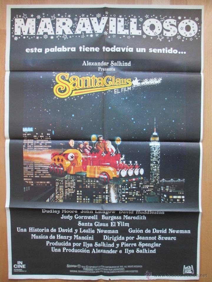 Cine: CARTEL CINE, SANTACLAUS EL FILM, ALEXANDER SALKIND, DUDLEY MOORE, JOHN LITHGOW, 1985, C430