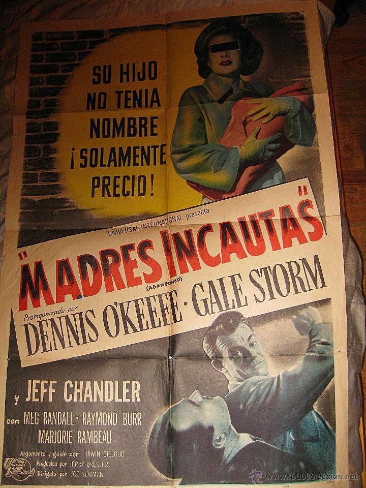 Cinema: Madres incautas cartel original Estados Unidos Abandoned 1949 Dennis O&acute;Keefe
