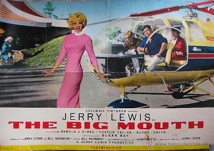 Cine: Jerry Lewis cartel original Italia La otra cara del g&aacute;ngster The big mouth
