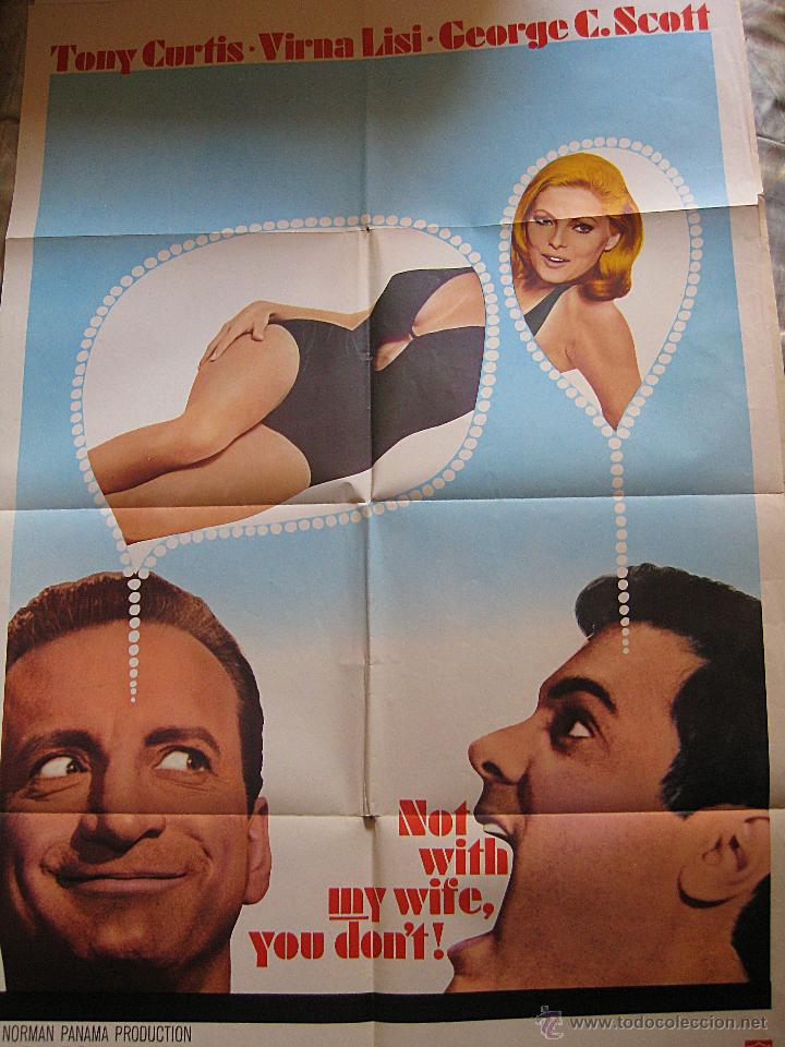 Cin&eacute;ma: Bromas con mi mujer ...no cartel original Estados Unidos Tony Curtis Virna Lisi George C. Scott