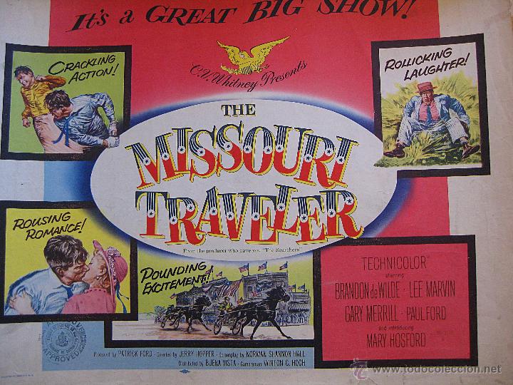 Cinema: El viajero de Missouri cartel original Estados Unidos Missouri traveler Lee Marvin