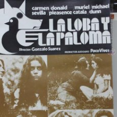 Cine: LA LOBA Y LA PALOMA 1973, DE GONZALO SUAREZ, CARMEN SEVILLA PROTAGONISTA. Lote 48748025