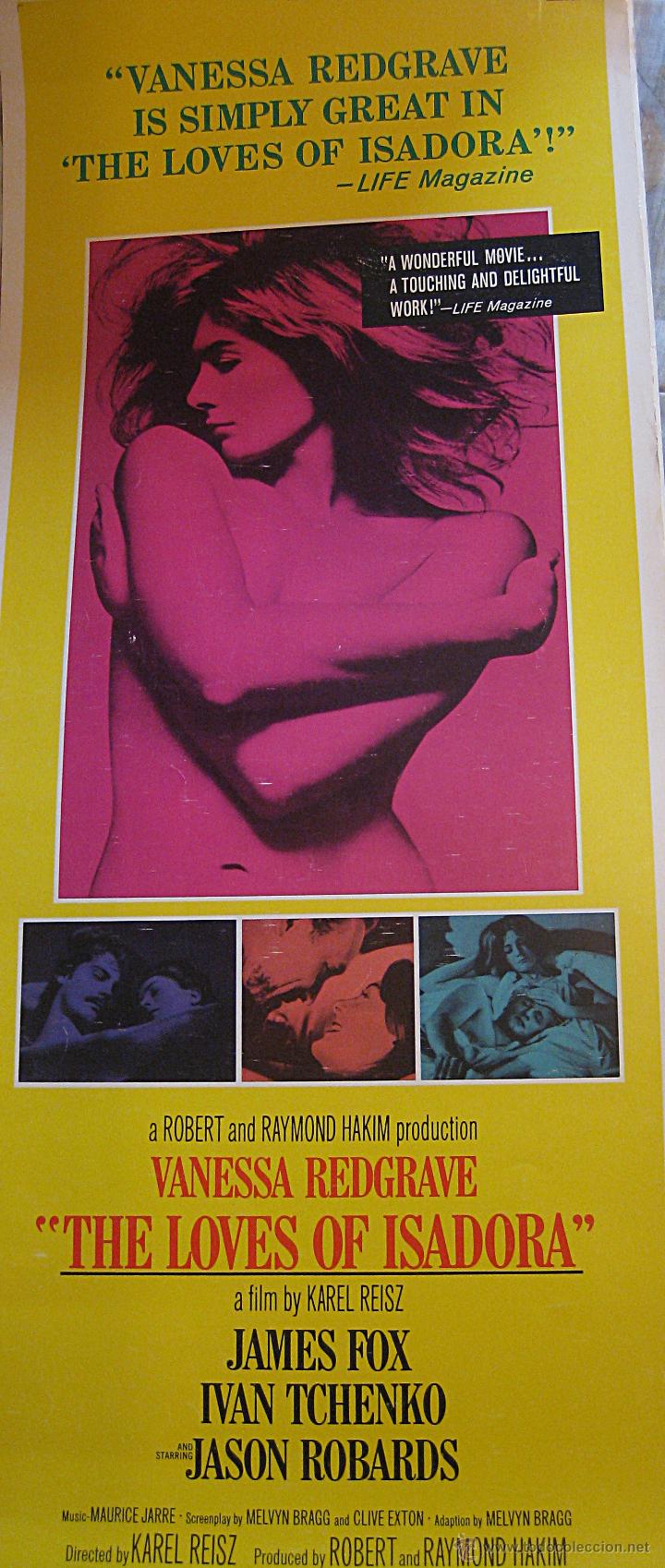 Cinema: Isadora cartel original Estados Unidos The loves of Isadora Vanessa Redgrave James Fox