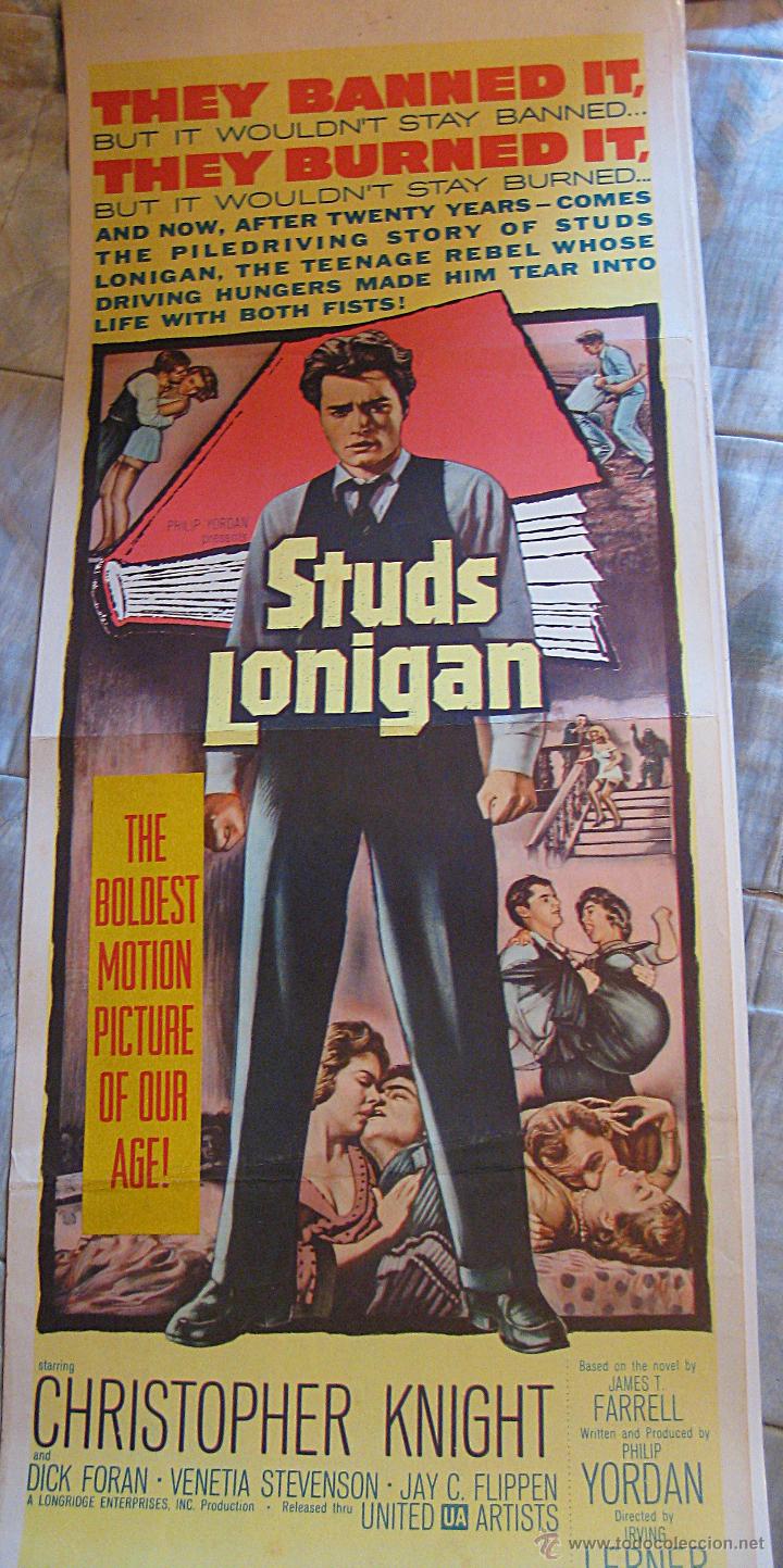 Cinema: El pecador insaciable cartel original Estados Unidos Studs Lonigan 1960 Christopher Knight