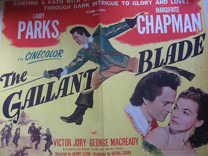 Cin&eacute;ma: The gallant Blade cartel original Estados Unidos La favorita del maresciallo Larry Parks Marguerite