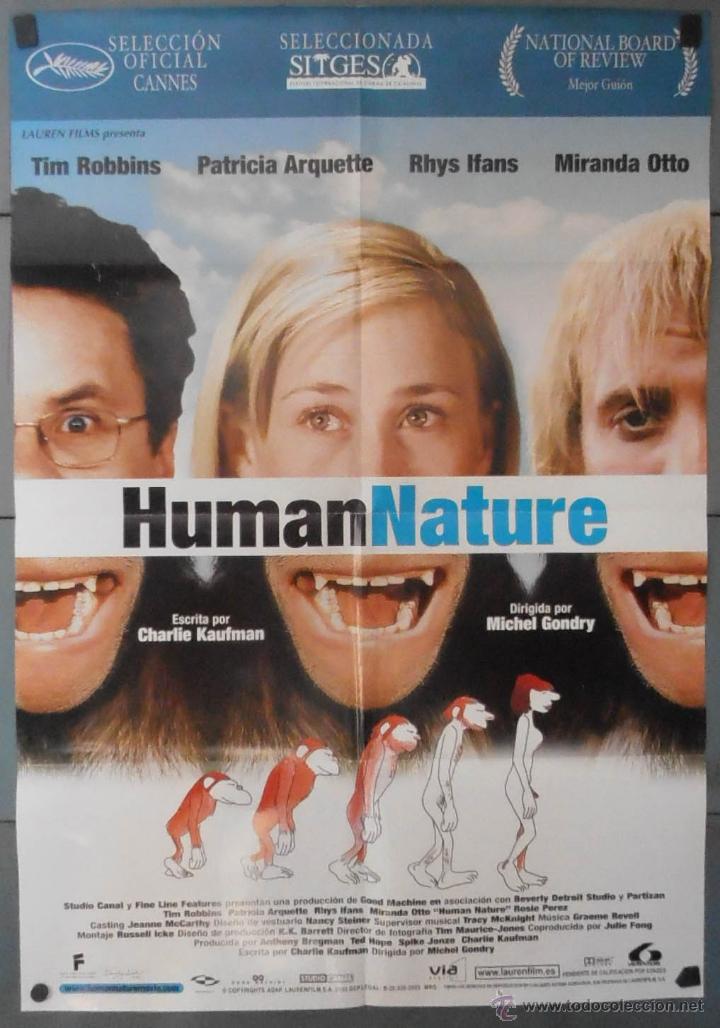 Cine: (13004)HUMAN NATURE, CARTEL DE CINE ORIGINAL 70x100 APROX,CONSERVACION,VER FOTO