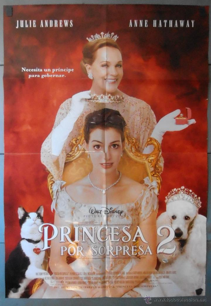 Cine: (13069)PRINCESA POR SORPRESA, CARTEL DE CINE ORIGINAL 70x100 APROX,CONSERVACION,VER FOTO