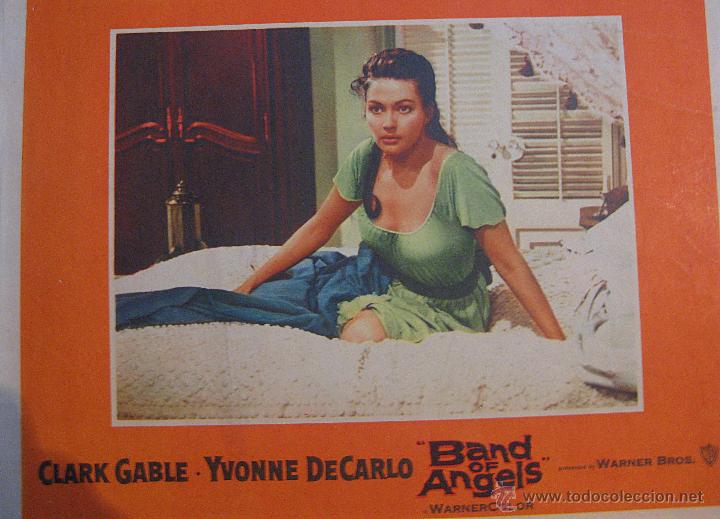 Cin&eacute;ma: Lote 2 Lobby card Estados Unidos La esclava libre Clark Gable Yvonne DeCarlo Band of angels