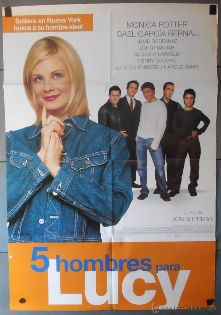 Cine: (13101)5 HOMBRES PARA LUCY, CARTEL DE CINE ORIGINAL 70x100 APROX,CONSERVACION,VER FOTO