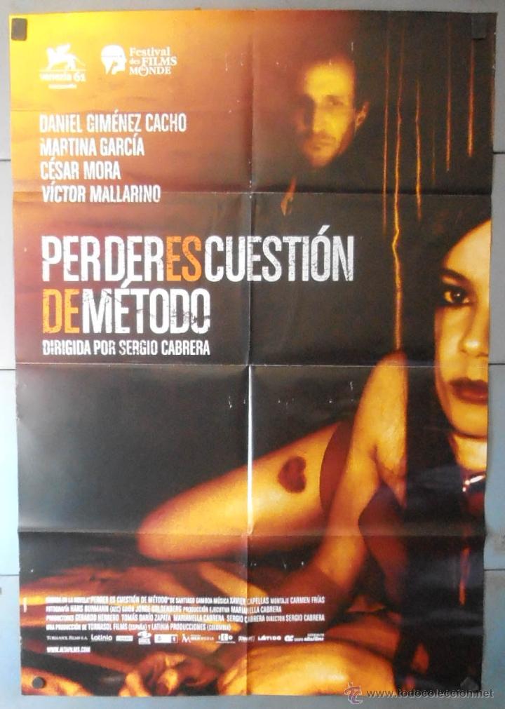 Cinema: (13119)PERDER ES CUESTION DE METODO, CARTEL DE CINE ORIGINAL 70x100 APROX,CONSERVACION,VER FOTO