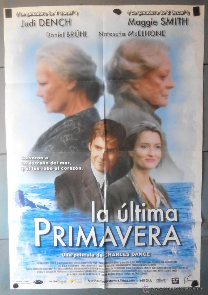 Cine: (13120)LA ULTIMA PRIMAVERA, CARTEL DE CINE ORIGINAL 70x100 APROX,CONSERVACION,VER FOTO