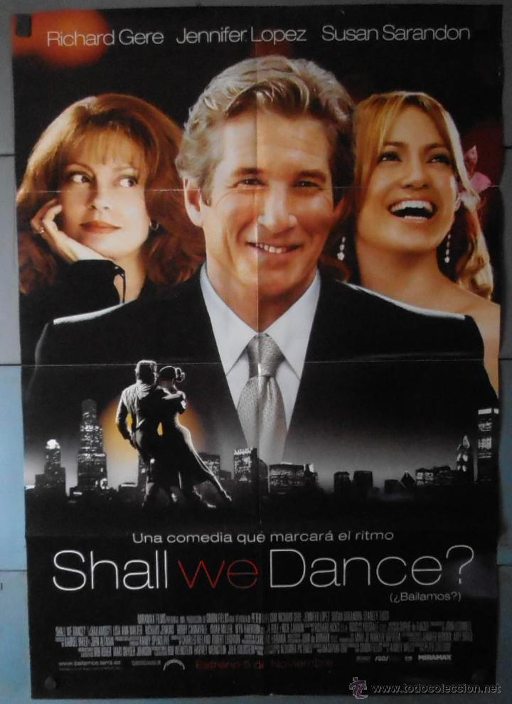 Cine: (13144)SHALL WE DANCE?, CARTEL DE CINE ORIGINAL 70x100 APROX,CONSERVACION,VER FOTO
