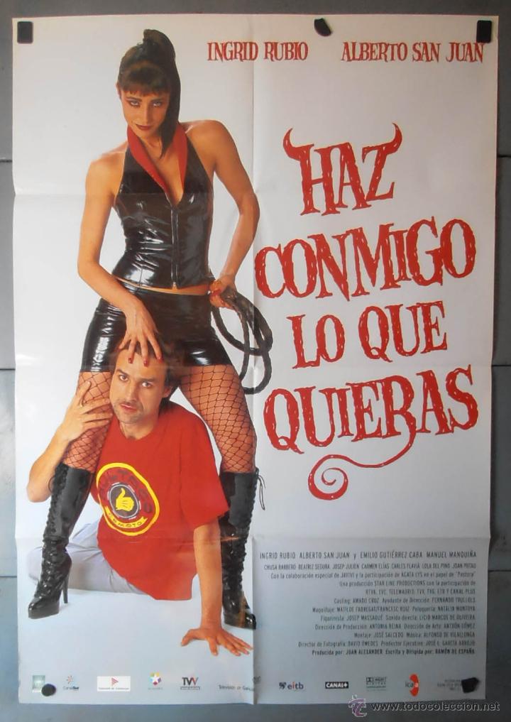 Cine: (13263)HAZ CONMIGO LO QUE QUIERAS, CARTEL DE CINE ORIGINAL 70x100 APROX,CONSERVACION,VER FOTO