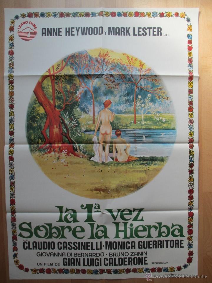 Cinema: CARTEL CINE, LA 1&ordf; VEZ SOBRE LA HIERBA, ANNE HEYWOOD, MARK LESTER, 1977, C448