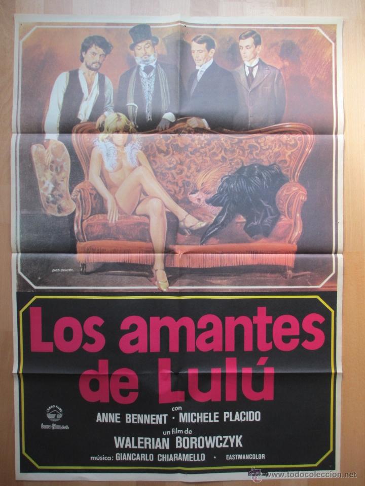 Cinema: CARTEL CINE, LOS AMANTES DE LULU, ANNE BENNENT, MICHELE PLACIDO, 1981, C476