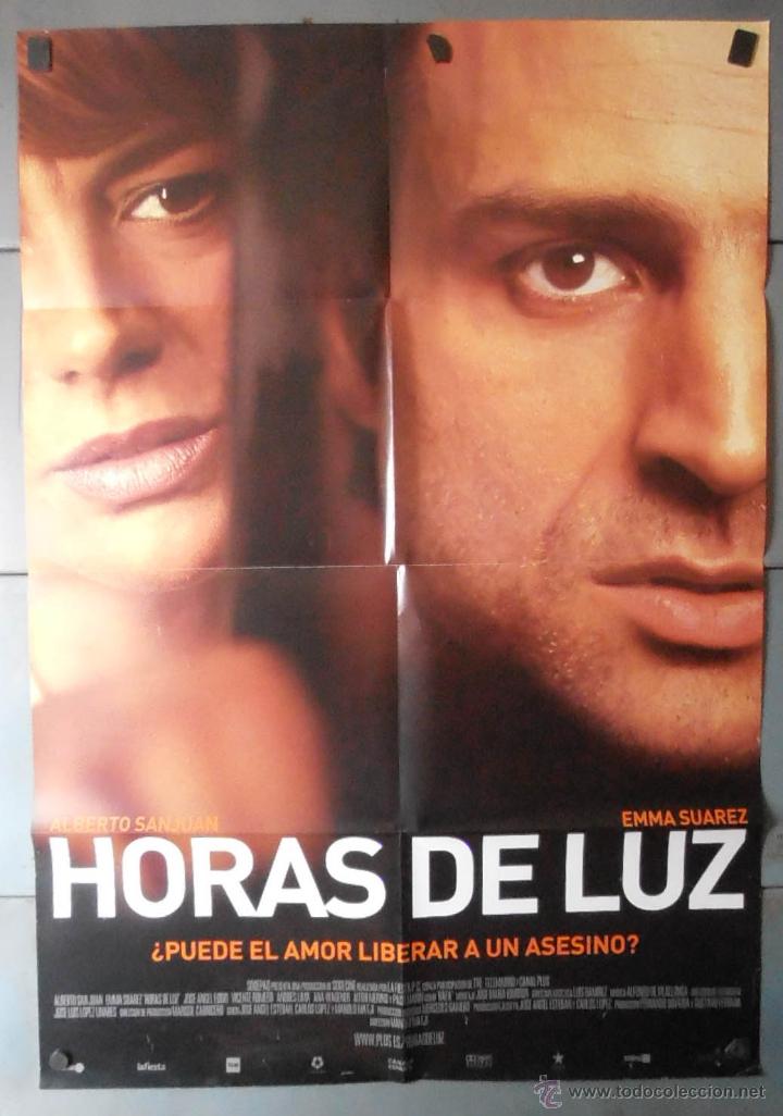 Cinema: (13299)HORAS DE LUZ, CARTEL DE CINE ORIGINAL 70x100 APROX,CONSERVACION,VER FOTO
