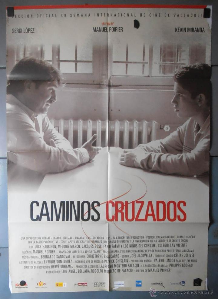 Cinema: (13304)CAMINOS CRUZADOS, CARTEL DE CINE ORIGINAL 70x100 APROX,CONSERVACION,VER FOTO