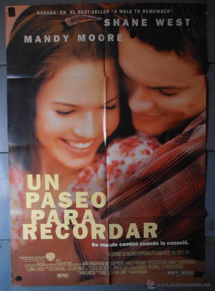 Cine: (13322)UN PASEO PARA RECORDAR, CARTEL DE CINE ORIGINAL 70x100 APROX,CONSERVACION,VER FOTO