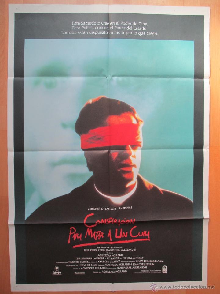 Cinema: CARTEL CINE, CONSPIRACION PARA MATAR A UN CURA, CHRISTOPHER LAMBERT, ED HARRIS, 1988, C482