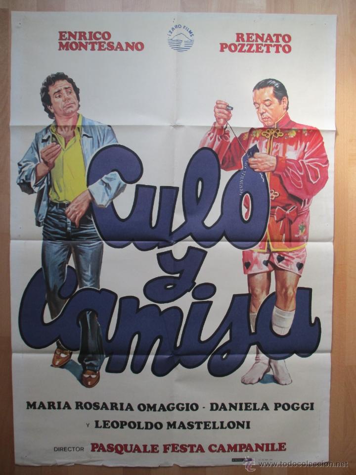 Cine: CARTEL CINE, CULO Y CAMISA, ENRICO MONTESANO, RENATO POZZETTO, 1982, C484