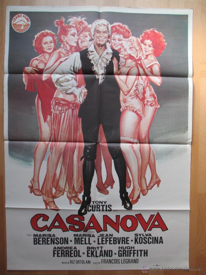 Cinema: CARTEL CINE, CASANOVA, TONY CURTIS, MARISA BERENSON, MARISA MELL, 1977, C490