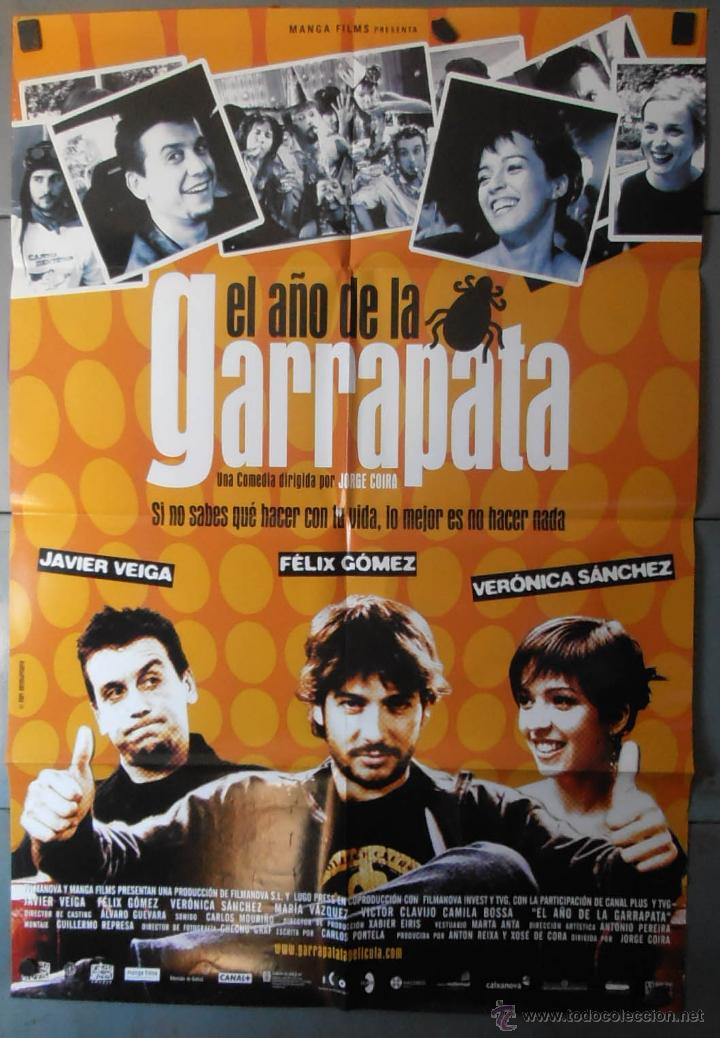 Cine: (13384)EL A&Ntilde;O DE LA GARRAPATA, CARTEL DE CINE ORIGINAL 70x100 APROX,CONSERVACION,VER FOTO