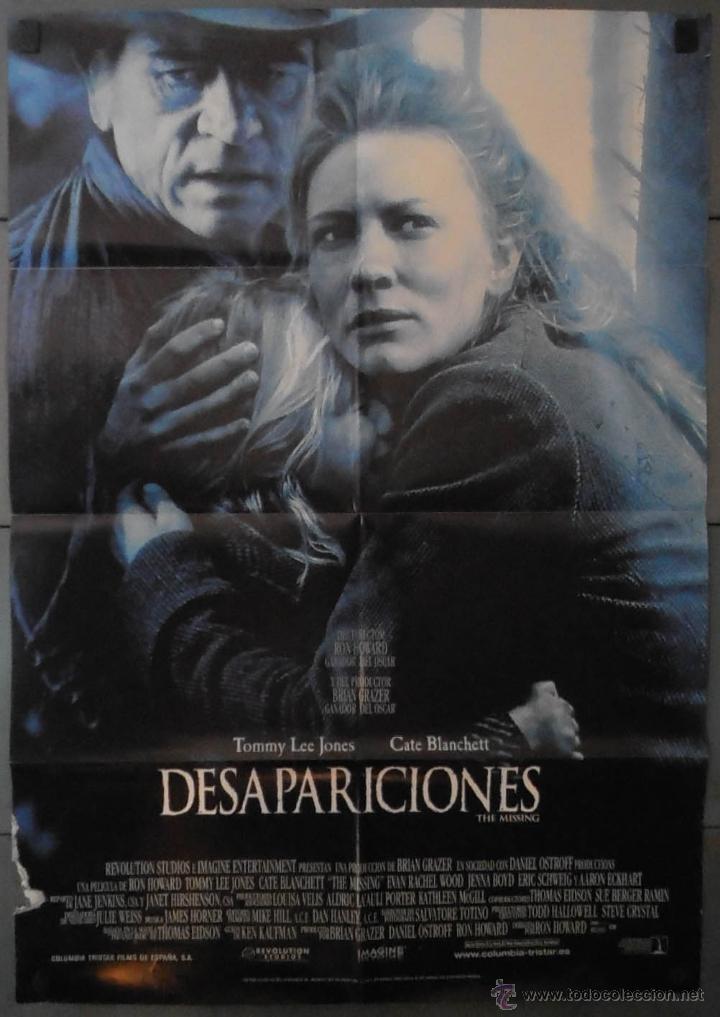 Cinema: DESAPARICIONES,CARTEL DE CINE ORIGINAL 70x100 cm CON ALGUN DEFECTO A 1&euro;,VER FOTO (13023)