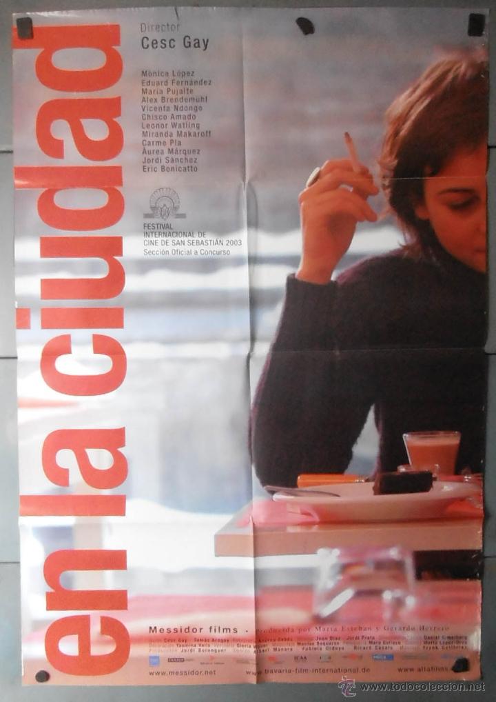 Cinema: EN LA CIUDAD,CARTEL DE CINE ORIGINAL 70x100 cm CON ALGUN DEFECTO A 1&euro;,VER FOTO (13311)