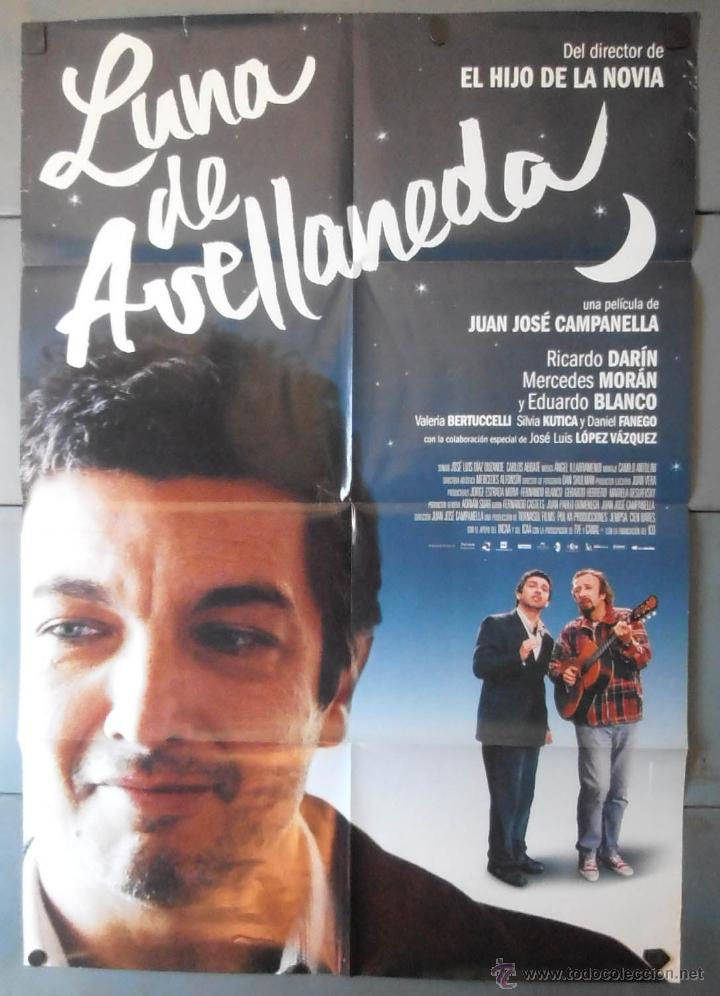 Cinema: LUNA DE AVELLANEDA,CARTEL DE CINE ORIGINAL 70x100 cm CON ALGUN DEFECTO A 1&euro;,VER FOTO (13344)
