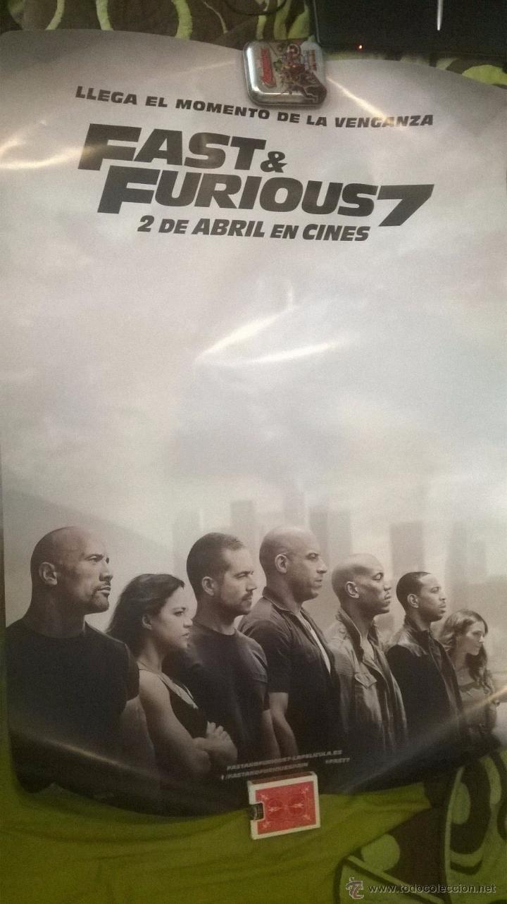 Cine: 2 Posters Fast & Furious 7 Originales - Foto 1
