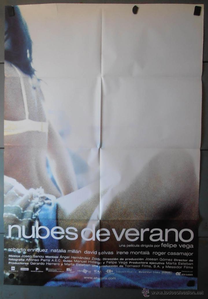 Cinema: NUBES DE VERANO,CARTEL DE CINE ORIGINAL 70x100 cm CON ALGUN DEFECTO A 1&euro;,VER FOTO (13353)