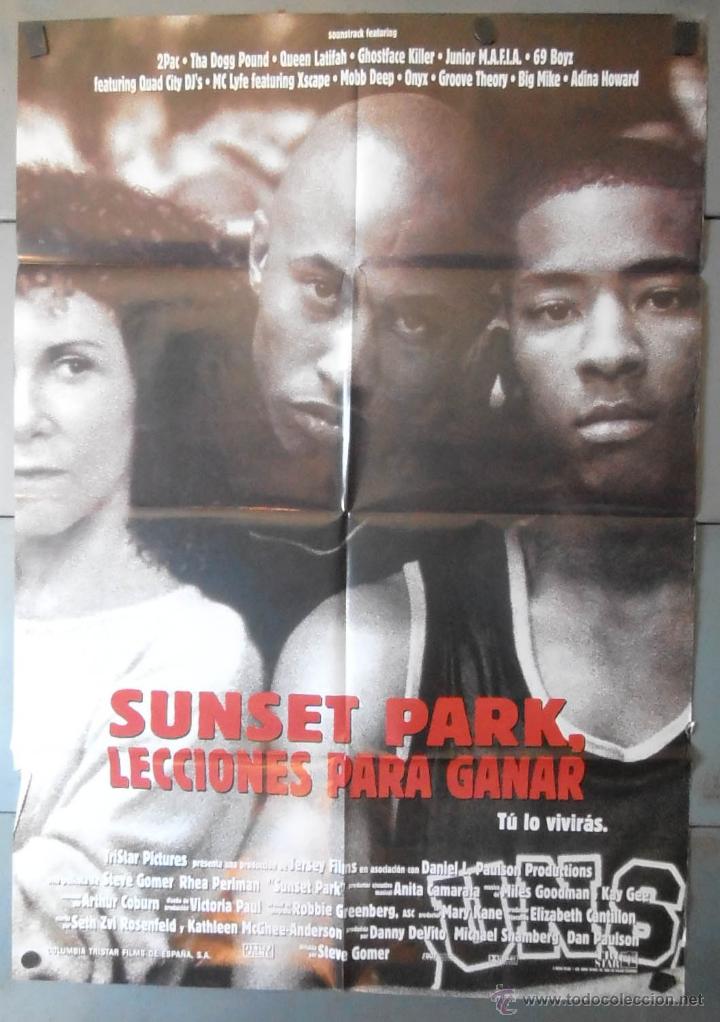 Cinema: SUNSET PARK, LECCIONES PARA GANAR,CARTEL DE CINE ORIGINAL 70x100 cm CON ALGUN DEFECTO A 1&euro;,VER FOTO