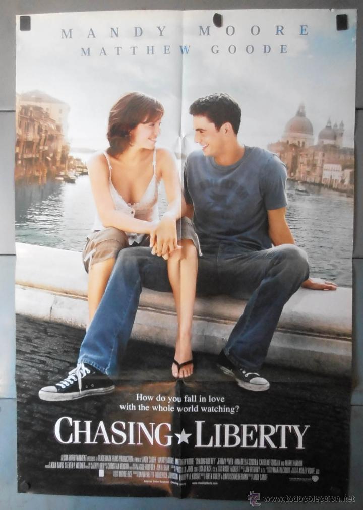 Cinema: CHASING LIBERTY,CARTEL DE CINE ORIGINAL 70x100 cm CON ALGUN DEFECTO A 1&euro;,VER FOTO (13373)