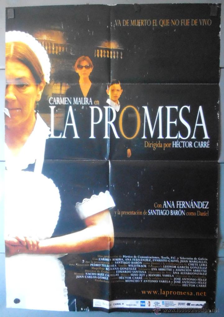 Cinema: LA PROMESA,CARTEL DE CINE ORIGINAL 70x100 cm CON ALGUN DEFECTO A 1&euro;,VER FOTO (13437)