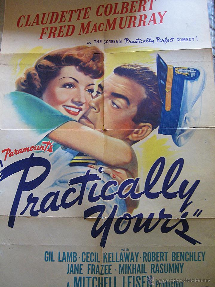 Cinema: Bodas blancas cartel original Estados Unidos Claudette Colbert Fred MacMurray Mitchell Leisen