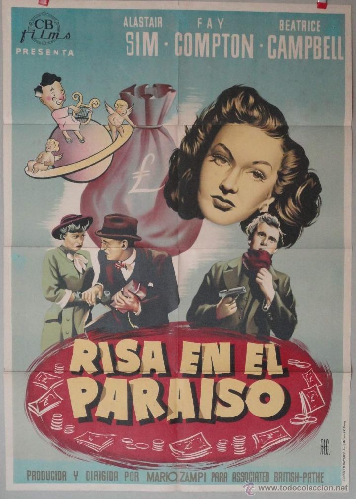 Cinema: RISA EN EL PARAISO 51  MARIO ZAMPI  POSTER  LITOGRAFIA