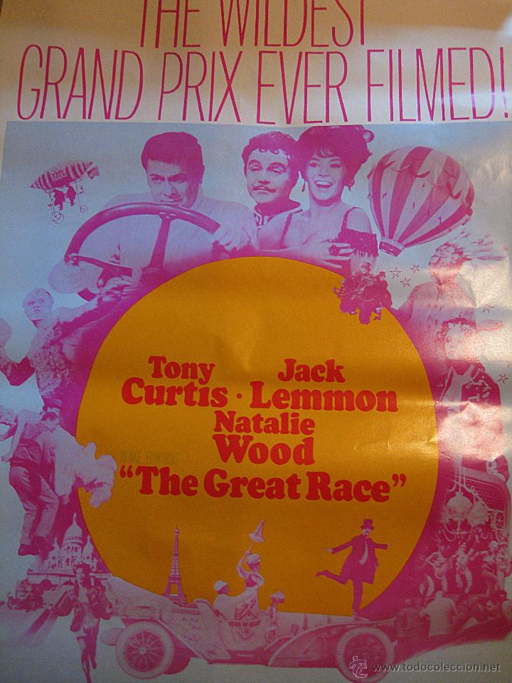 Cinema: La carrera del siglo cartel original Estados Unidos 1970 Tony Curtis Jack Lemmon Blake Edwards
