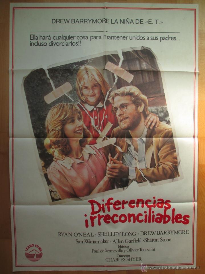 Cinema: CARTEL CINE, DIFERENCIAS IRRECONCILIABLES, RYAN O&acute;NEAL, DREW BARRYMOORE, SHARON STONE, 1984,  C528