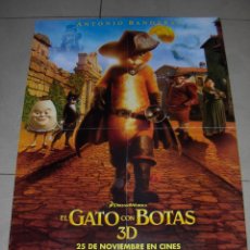 Cine: EL GATO CON BOTAS, DREAMWORKS 3D. ANTONIO BANDERAS. 