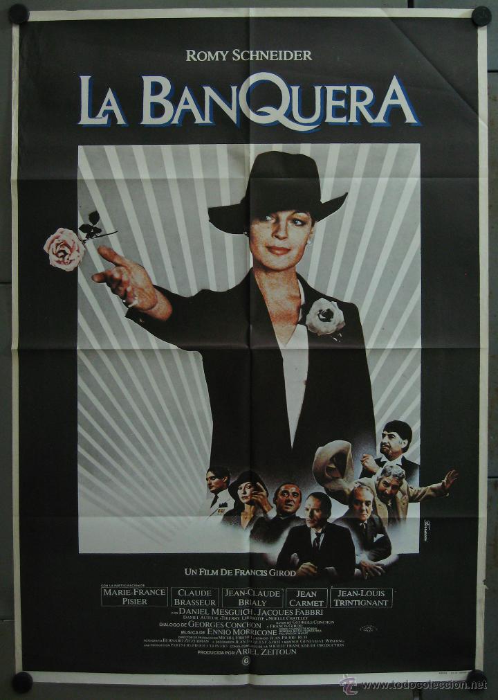 Cinema: WB36 LA BANQUERA ROMY SCHNEIDER POSTER ORIGINAL ESTRENO 70X100
