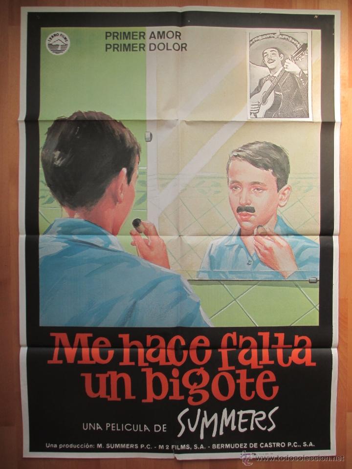 Cinema: CARTEL CINE, ME HACE FALTA UN BIGOTE, SUMMERS, 1986, C615