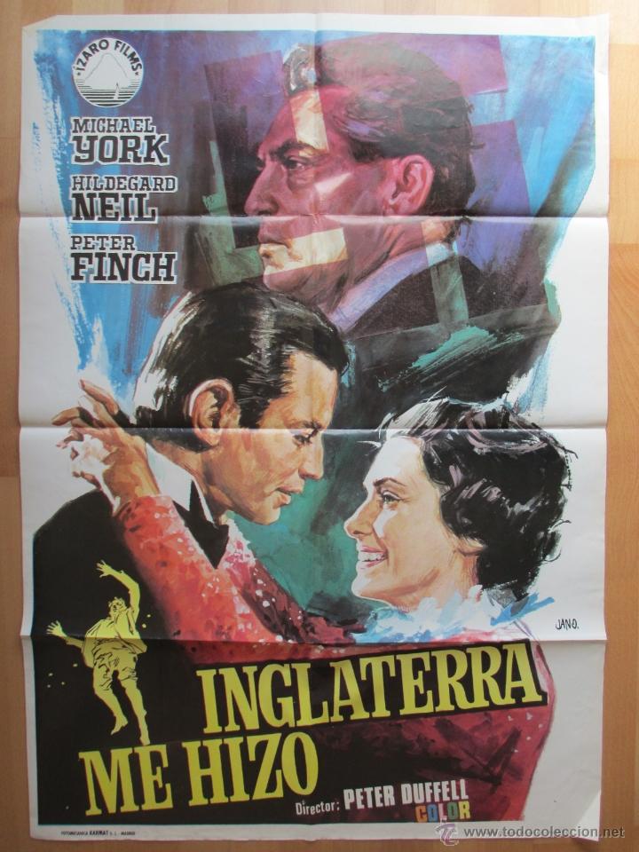 Cinema: CARTEL CINE, INGLATERRA ME HIZO, MICHAEL YORK, HILDEGARD NEIL, JANO, 1973, C643