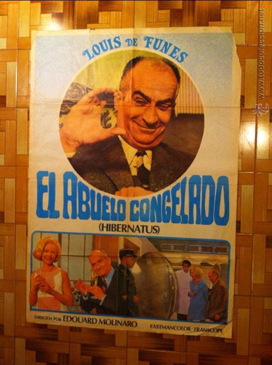 Cin&eacute;ma: Cartel estreno pelicula EL ABUELO CONGELADO LOUIS DE FUNES POSTER ORIGINAL 70X100 ESPA&Ntilde;OL