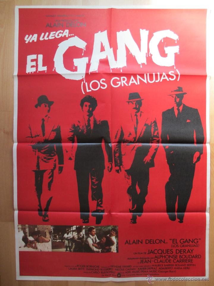 Cinema: CARTEL CINE, EL GANG, LOS GRANUJAS, ALAIN DELON, JACQUES DERAY, 1977, C691