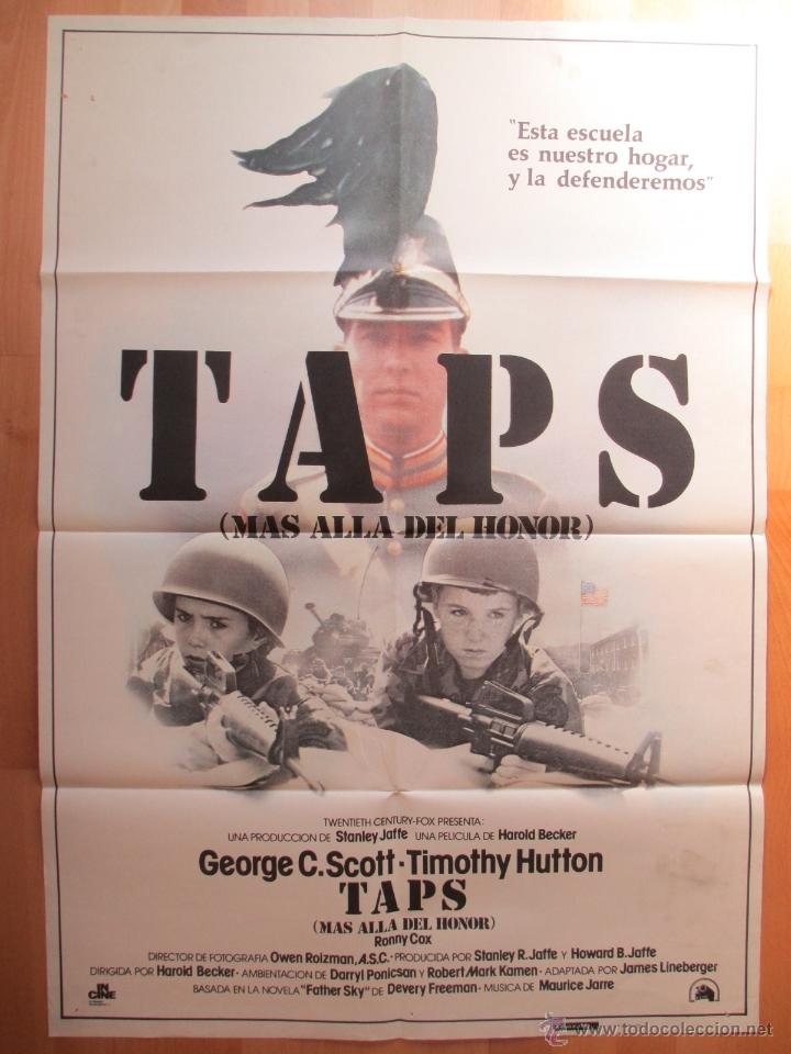 Cinema: CARTEL CINE, TAPS, MAS ALLA DEL HONOR, GEORGE C. SCOTT, TIMOTHY HUTTON, 1982, C716