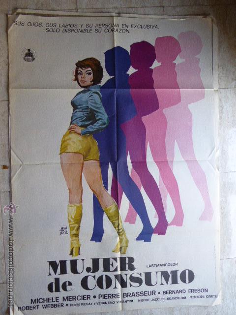 Cine: CARTEL DE CINE. MUJER DE CONSUMO. 70X100 CM